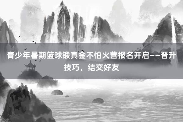 青少年暑期篮球锻真金不怕火营报名开启——晋升技巧，结交好友